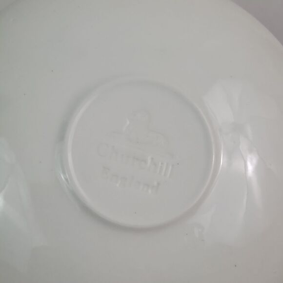 Churchill Willow England Flat Cup + Plate - Picture 6 of 7